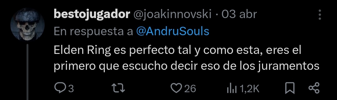 PvErsBasados's tweet photo. Elden Ring es perfecto!!! https://t.co/tnQ15HscoJ