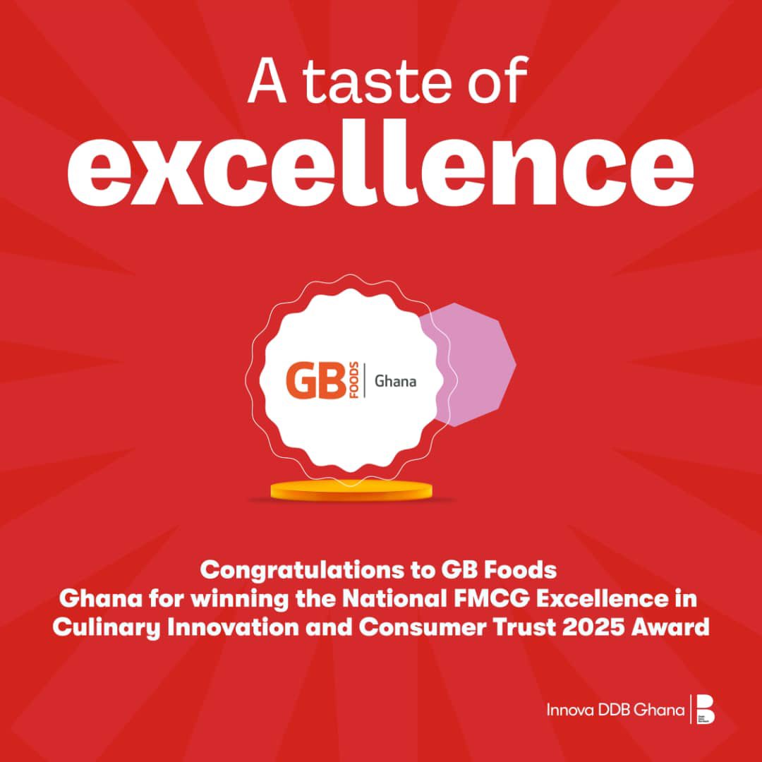 A big congratulations to GB Foods Ghana!🥳❤️

#innovaddbghana #adagency