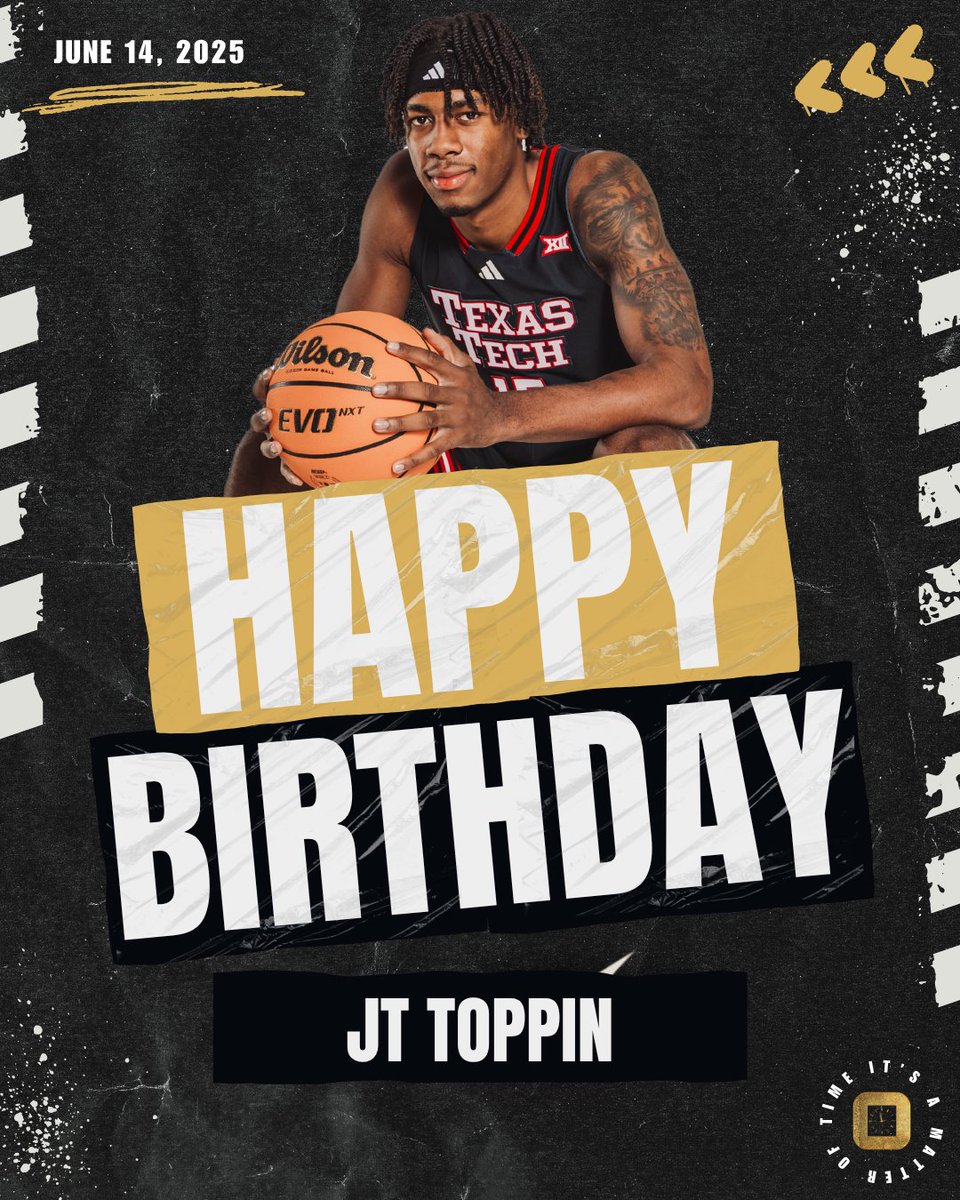 Happy Birthday to JT Toppin 🎂 Locked in. Leveled up. Keep pushing. Keep growing. Your TIME is now <a href="/j1izzle/">JT Toppin</a> ⌚ Blessings upon blessings on your day! #OnTimeFam #HappyBirthday