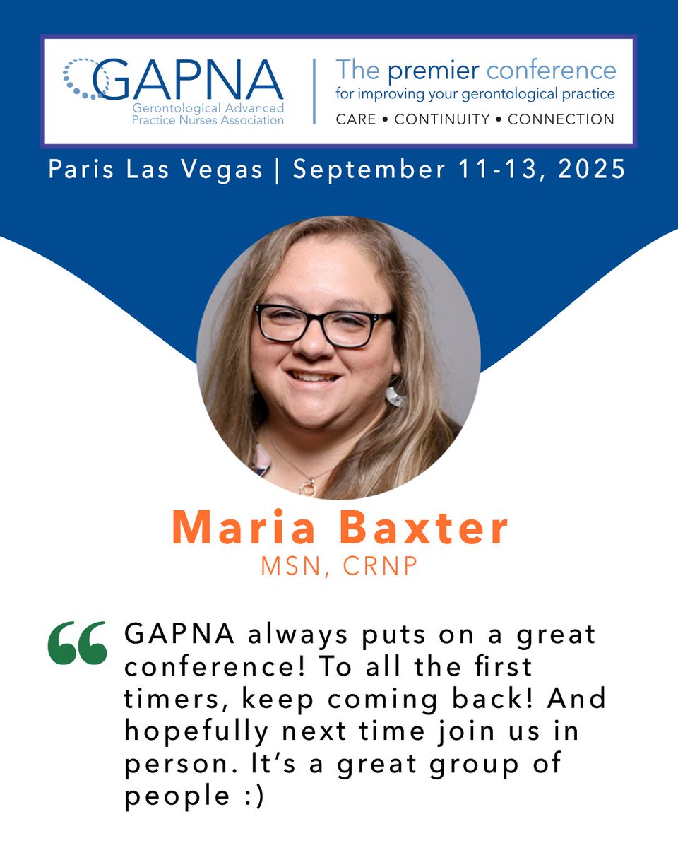 Join us in Paris Las Vegas this September for the GAPNA Annual Conference! Attend a great conference and enjoy the neon-soaked Las Vegas Strip! Register by 6/30 for a chance to win a Caesars luxury experience.

Register today👇
gapna.org/annual-confere…