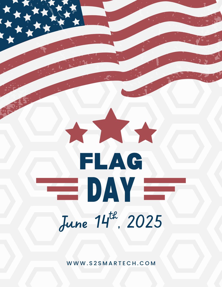 S2SMARTECH's tweet image. Happy Flag day... #FlagDay #flagdaycelebration   #flagday2025 #flagdayus2025