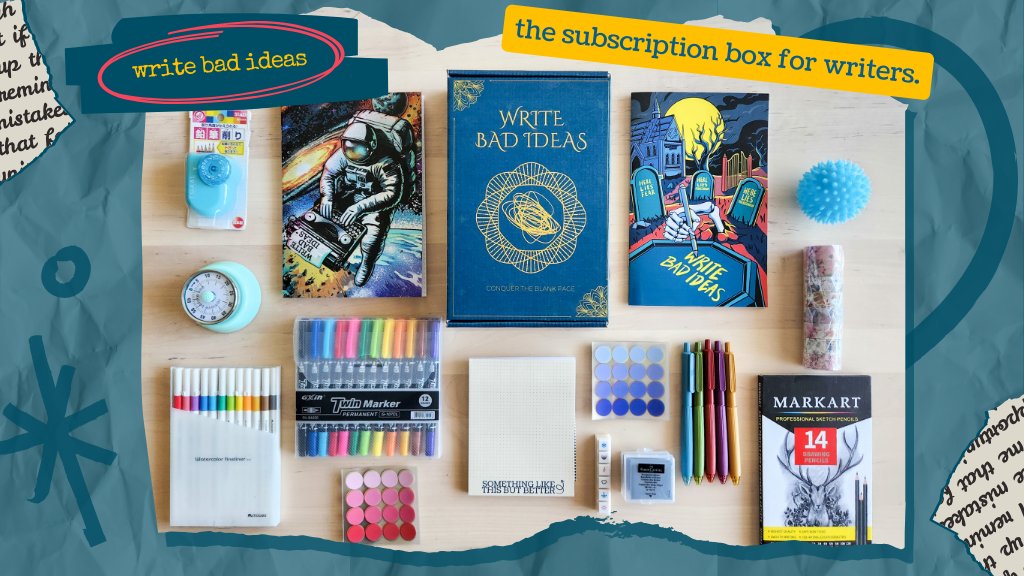 Hi #writers! July orders are now live! writebadideas.com/products/month…