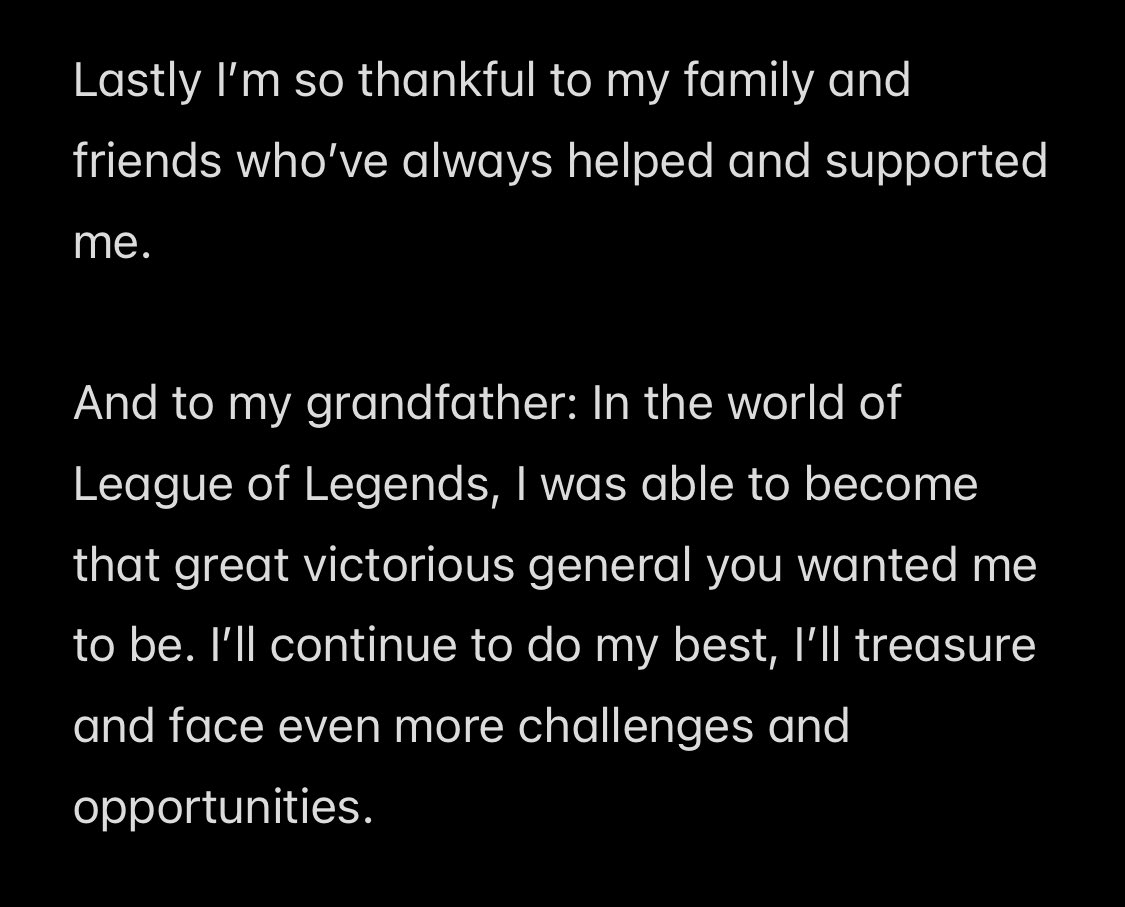 “Flandre, Shanks, Hope, Kael, thank you so much for believing in me, and thank you so very much for needing me.”

Tarzan with a beautiful post on the passing of his grandfather and the support he received from everyone.
