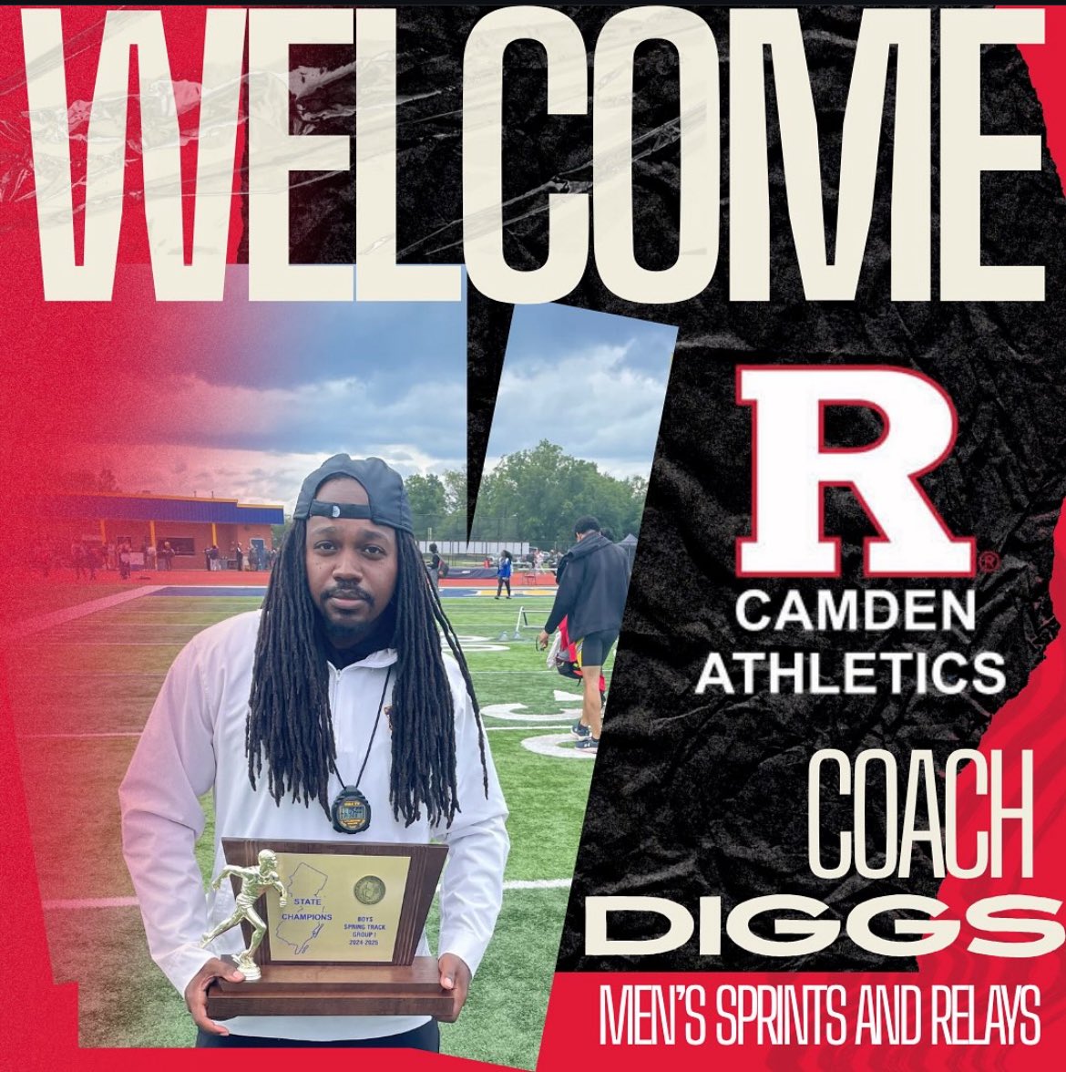 Coach Diggs (@coach_diggs) on Twitter photo Excited to announce that I will be coaching Men’s Sprints and Relays at Rutgers University-Camden ( <a href="/RUC_Raptors/">Rutgers-Camden Athletics & Recreational Services</a> ). Any Student-Athletes/Parents that are interested in the program please fill out the Athletics Interest Form scarletraptors.com/sb_output.aspx… Excited to announce that I will be coaching Men’s Sprints and Relays at Rutgers University-Camden ( <a href="/RUC_Raptors/">Rutgers-Camden Athletics & Recreational Services</a> ). Any Student-Athletes/Parents that are interested in the program please fill out the Athletics Interest Form scarletraptors.com/sb_output.aspx…