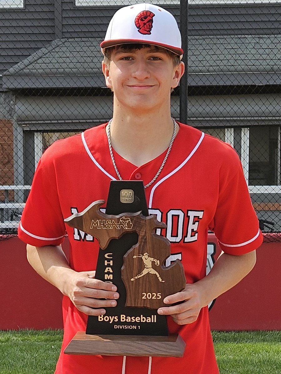 Devin Brossia (@brossiadevin) on Twitter photo Thank you Monroe Baseball and big thank you to my teammates for a very memorable H/S career, including back to back District Titles.
Senior H/S stats:
57.2 IP
21% SO%
3.5 ERA
63% K-rate
- All District Player
- SEC Scholar Athlete
<a href="/MonroeBASE/">Monroe Trojans Baseball</a>
<a href="/OwensexpressBB/">Owens Baseball π</a>
<a href="/Bees17u/">Detroit Bees MRT 17U</a> Thank you Monroe Baseball and big thank you to my teammates for a very memorable H/S career, including back to back District Titles.
Senior H/S stats:
57.2 IP
21% SO%
3.5 ERA
63% K-rate
- All District Player
- SEC Scholar Athlete
<a href="/MonroeBASE/">Monroe Trojans Baseball</a>
<a href="/OwensexpressBB/">Owens Baseball π</a>
<a href="/Bees17u/">Detroit Bees MRT 17U</a>