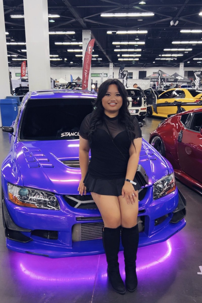 When you’re a JDM model for your own car 💜
