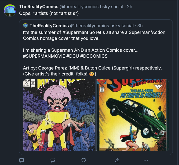 #Superman flies in BLUE SKIES, so should you, leaving nazis and king-lovers behind!

(Yes, you'll have to rebuild your community, but ain't it worth it? [Ans.: YES!])
#BlueSky #DCU #DCComics #ComicBooks #Comics