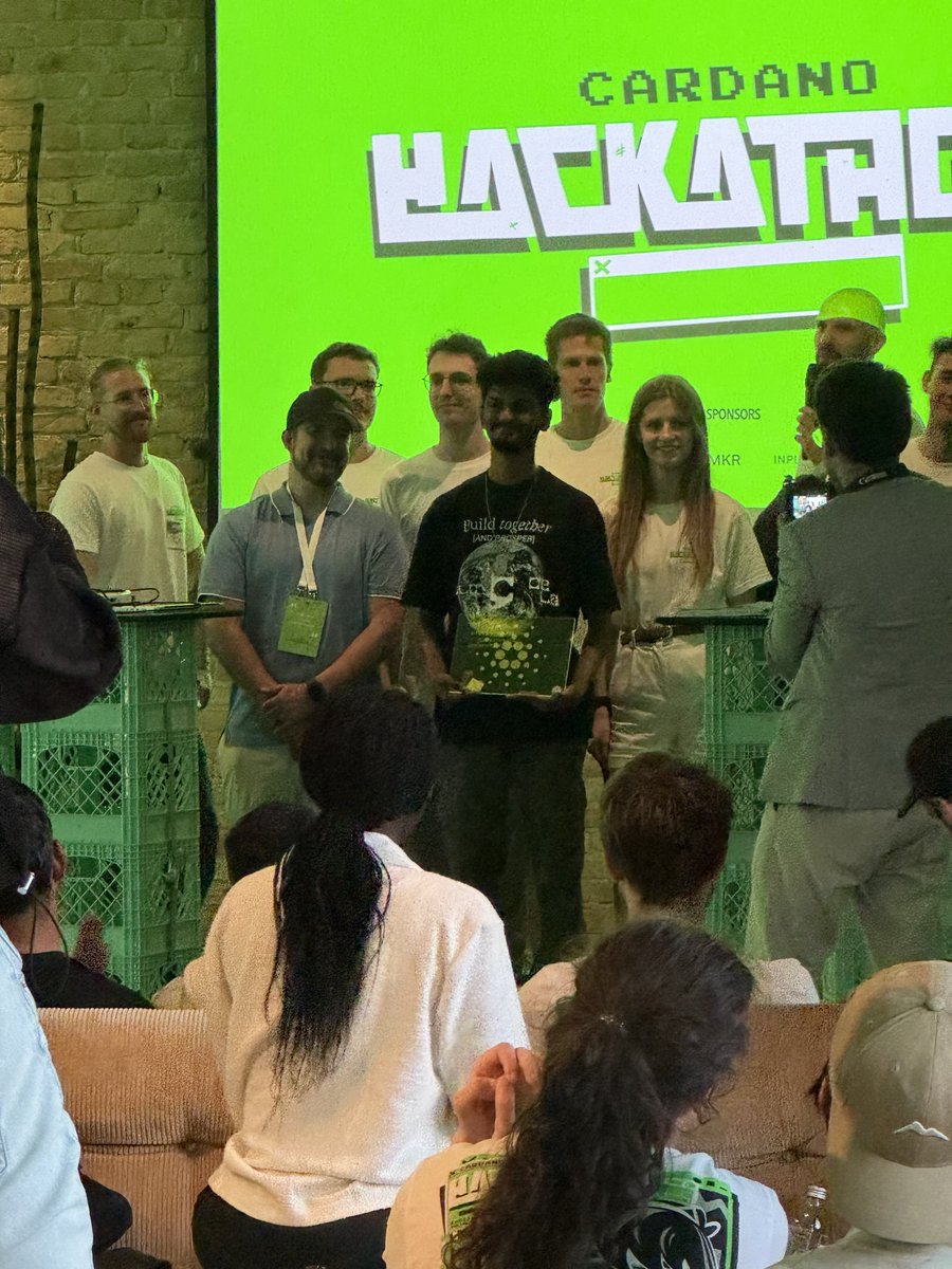 What a day🤯

Place 3 for <a href="/realdecimalist/">$decimalist</a> on the Cardano Hackathon Berlin🔥