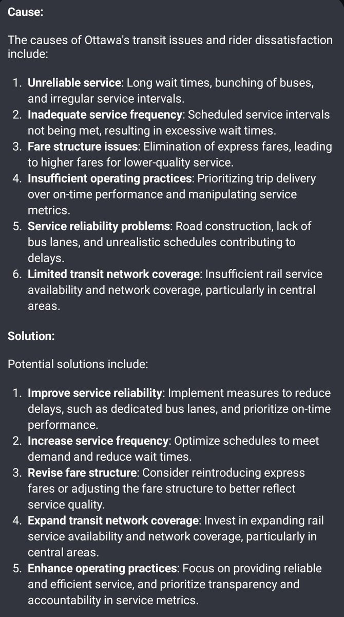 The Kanata North Councillor wanted to know what AI says about transit in Ottawa..