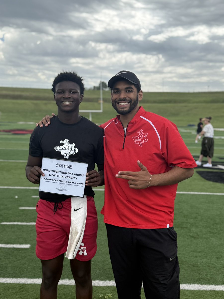 Denymn2027's tweet photo. Thank you @NWOSU for hosting a great camp I am grateful to all the coaches for their exceptional guidance and counsel. https://t.co/Qa6ImgohZJ