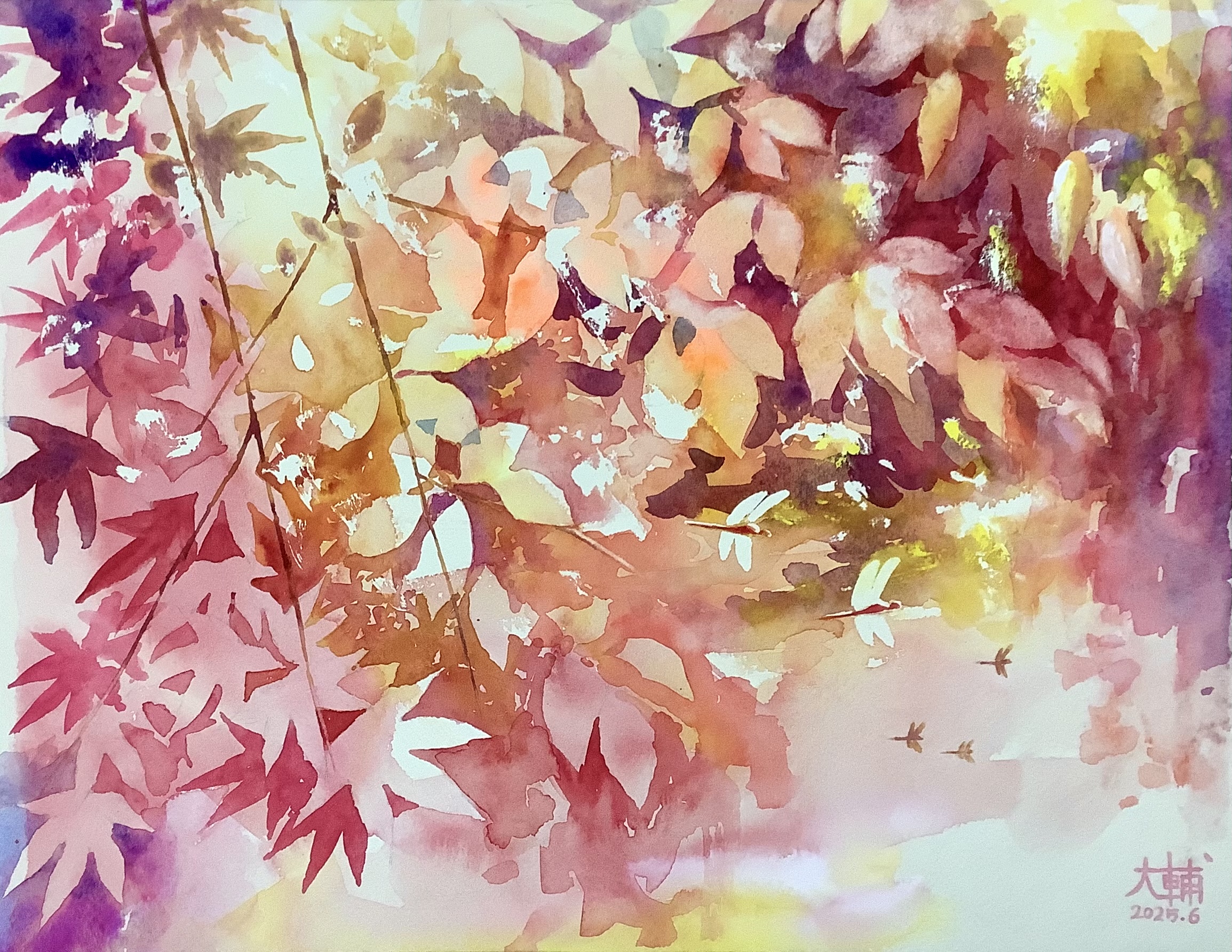 オーダーペイント 水彩画 エビネ