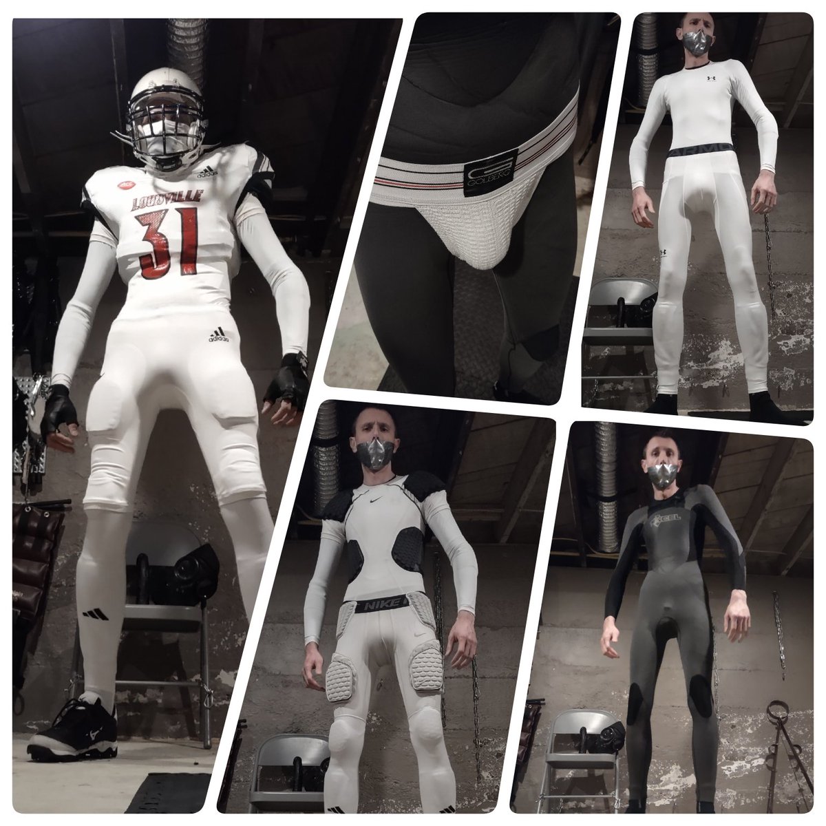 Hello Team. Sporting a "Football Look" with a layer of neoprene underneath. You would never know 😈.