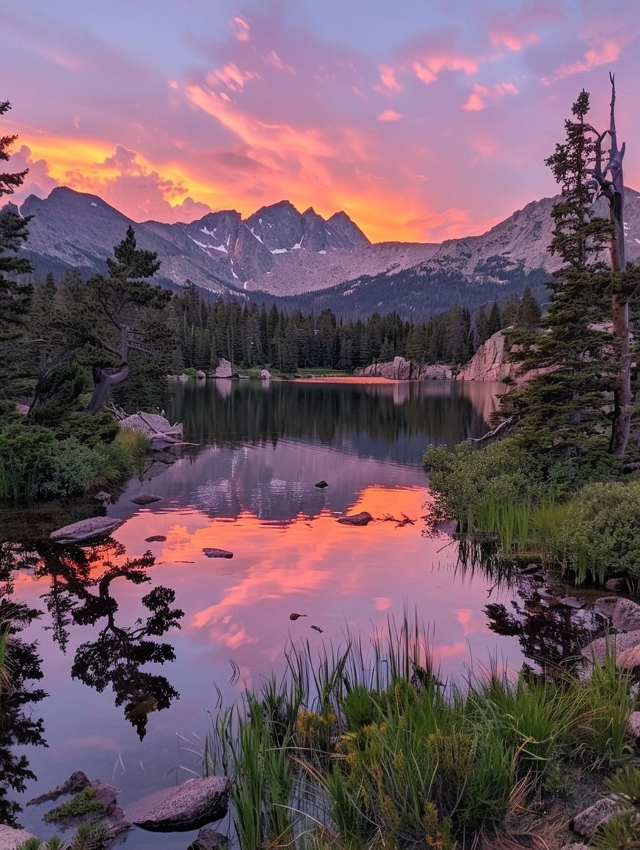 Uinta Mountains at sunset
