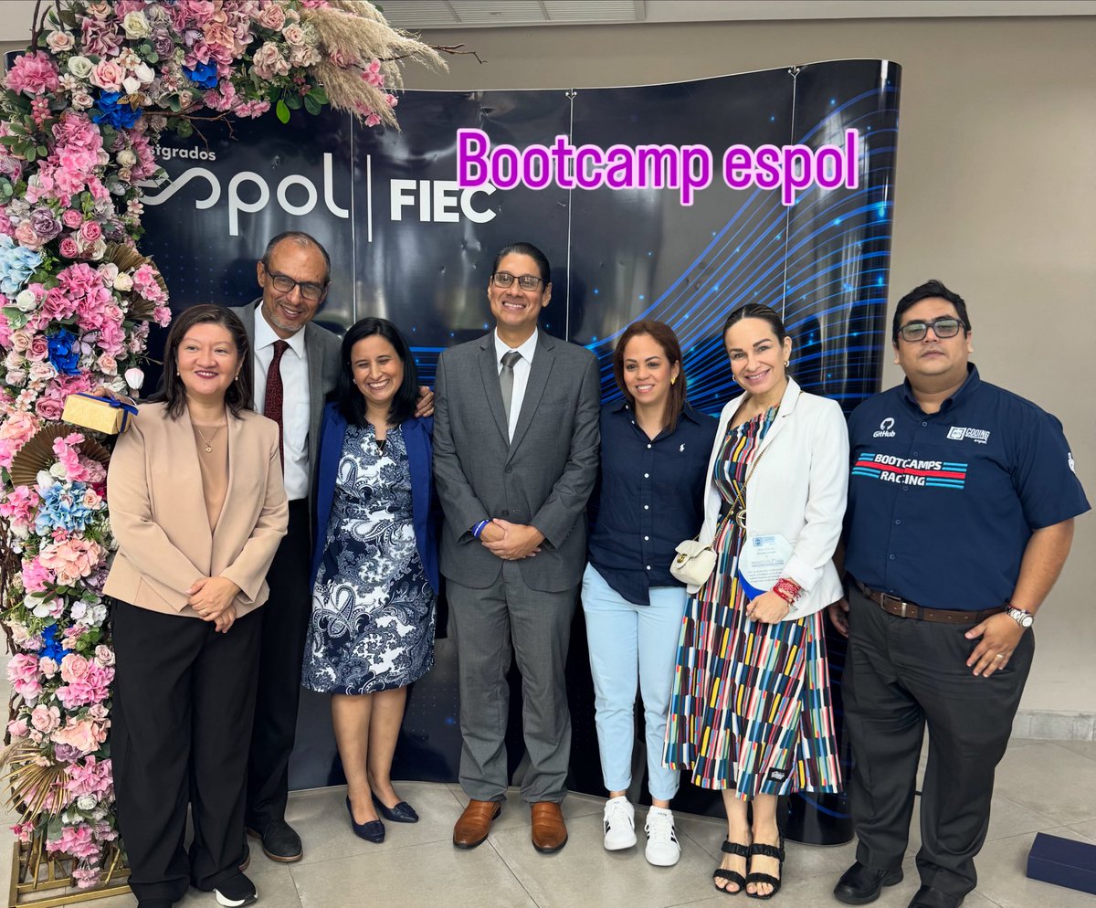 Feliz de ver los resultados nuestro <a href="/bootcampsespol/">Coding Bootcamps</a> !! Diferentes profesionales y bachilleres expandieron sus oportunidades de emprender y de empleo incluso antes de terminar el programa. El mejor coding bootcamp de AL.  Gracias por invitarme. Felicitaciones a todos 🙌