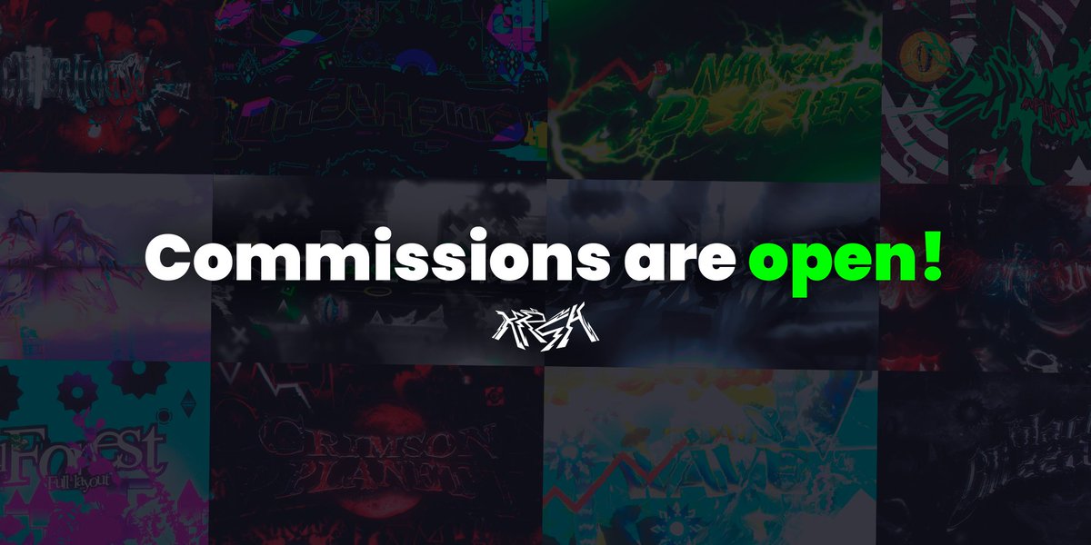 📍COMMISSIONS ARE FINALLY BACK AGAIN!
I'm reopening my geometry dash thumbnails AND 2014-2018 styled headers commissions for the summer break! if you are interested or want more information, please be sure to write me to discord: "Keroshi" or check out my -NEW- Kofi! link below!!