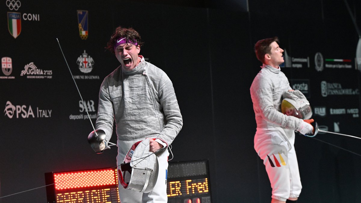 FIE (@fie_fencing) on Twitter photo <a href="/eurofencing/">EFC/CEE</a> <a href="/Federscherma/">Federscherma</a> Remi Garrigue 🇫🇷 secures his spot in the men’s sabre final at the Senior European Championships Genova 2025! 🤺🇮🇹 <a href="/ffescrime/">Fédération Française d'Escrime</a> <a href="/eurofencing/">EFC/CEE</a> <a href="/eurofencing/">EFC/CEE</a> <a href="/Federscherma/">Federscherma</a> Remi Garrigue 🇫🇷 secures his spot in the men’s sabre final at the Senior European Championships Genova 2025! 🤺🇮🇹 <a href="/ffescrime/">Fédération Française d'Escrime</a> <a href="/eurofencing/">EFC/CEE</a>