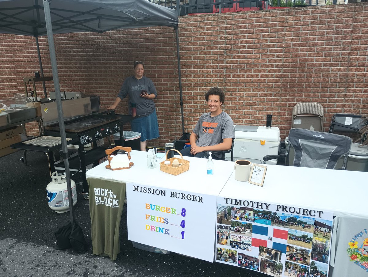 Enjoyed serving up burgers and fries in support of missions today. Trying to always remember it is bigger than us.