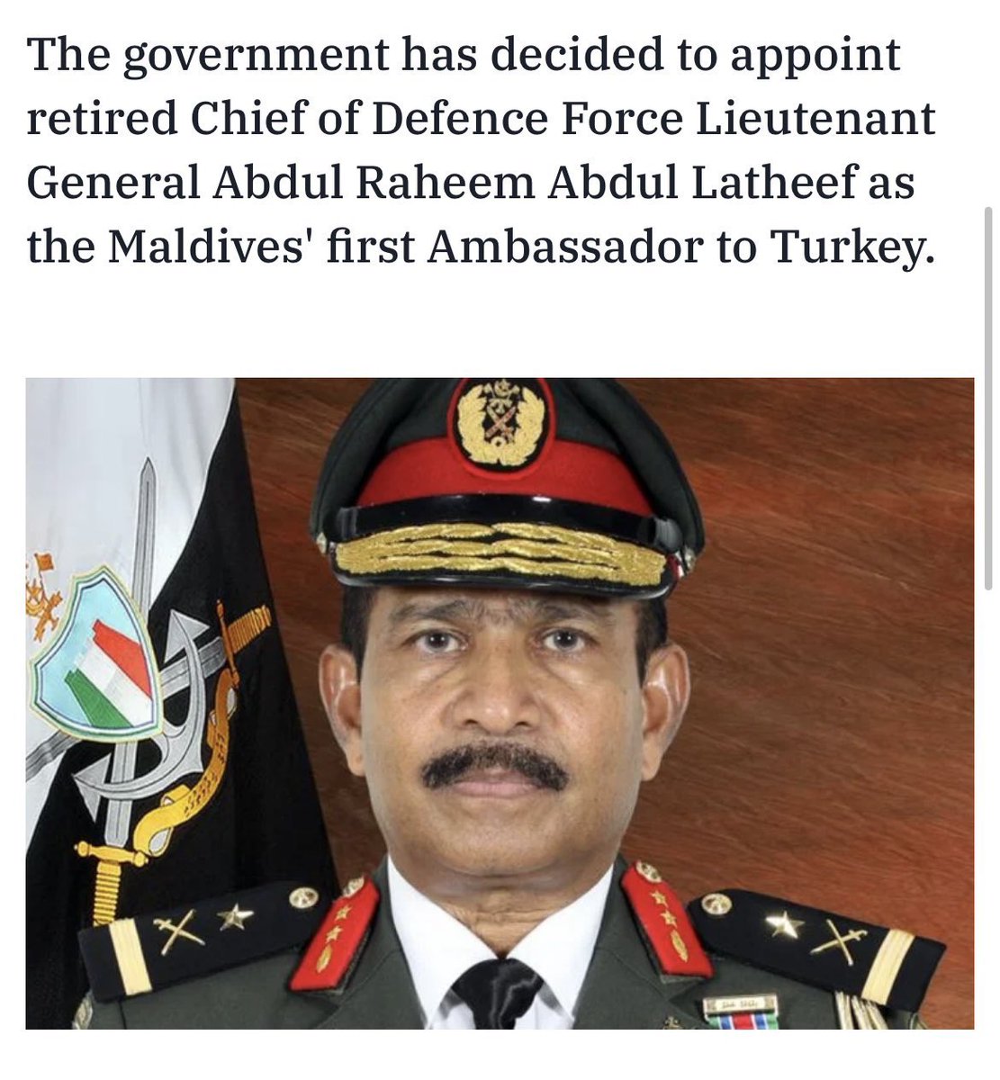 ދައުލަތް ނޮޅާގެން ކާމީހެއް
ރިޓަޔާމަންޓާއި މިހާރު ހުރި އެމްބަސީ ވަޒީފާއިން މަހަކަށް 2 ލައްކައެއްހާ ރުފިޔާ ބަނޑުއަޅާލަ