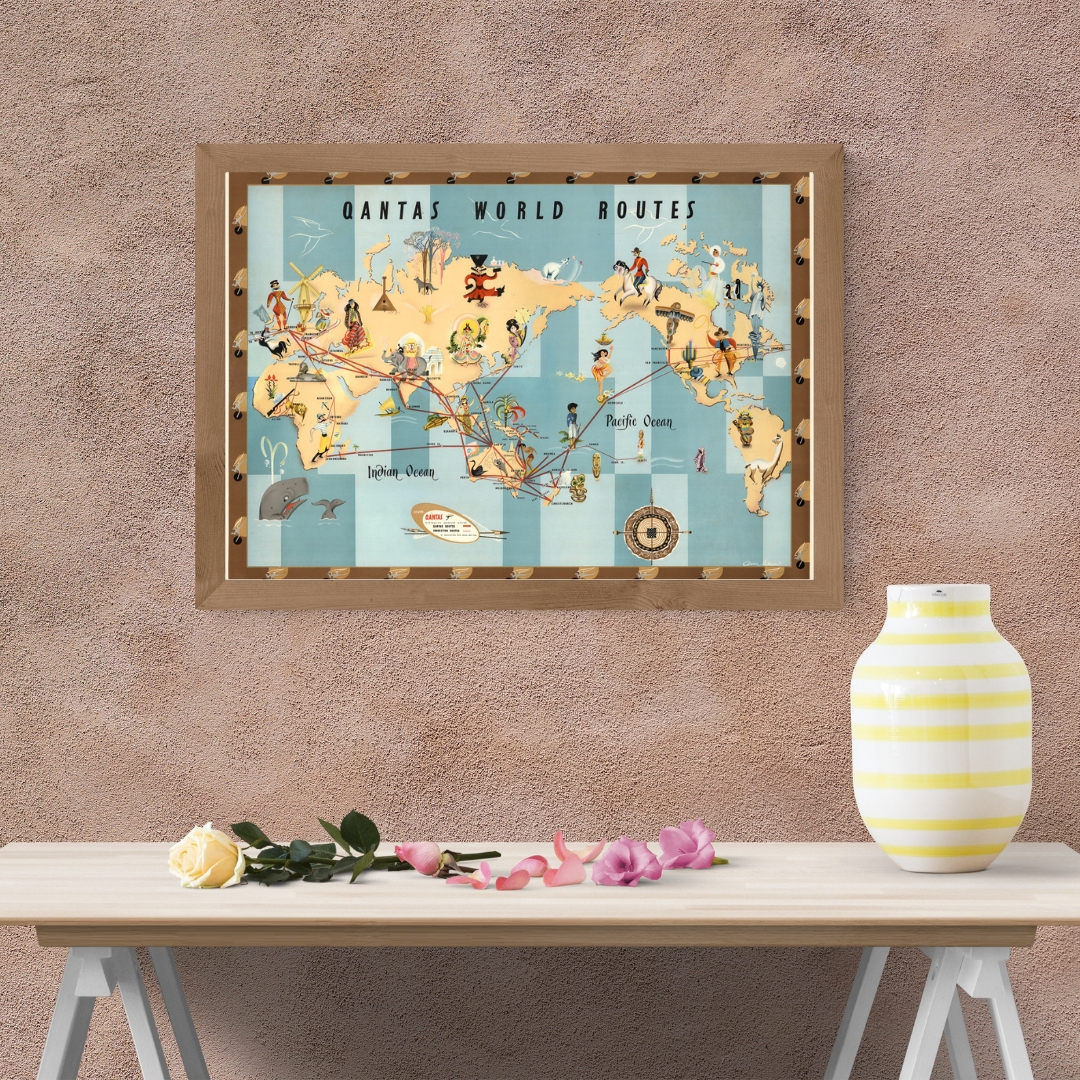HistoricPictorx's tweet image. Pictorial Map : Qantas world routes. Anna Drew 1950 - Vintage Wall Art 

Shop Today! 👉historicpictoric.com/products/histo… 

#HistoricPictoric #History #HistoricMaps #Vintage #WallArt #HistoryFacts #Art #Map