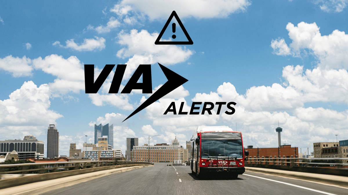 #VIAAlert We have been made aware of activities in the downtown area that may temporarily affect some bus routes. VIA continues operating with service as close as possible to impacted areas. Check VIAinfo.net/service-alerts for real-time route updates.
#VIATransit #ServiceAlert