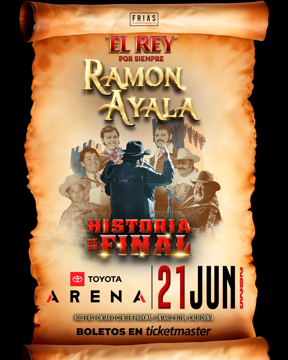 🔥 ¡Faltan solo 7 días!
Ramón Ayala en vivo en Toyota Arena—prepárate para una fiesta norteña como ninguna otra.
¿Están listos, Ontario? 🎉🎶