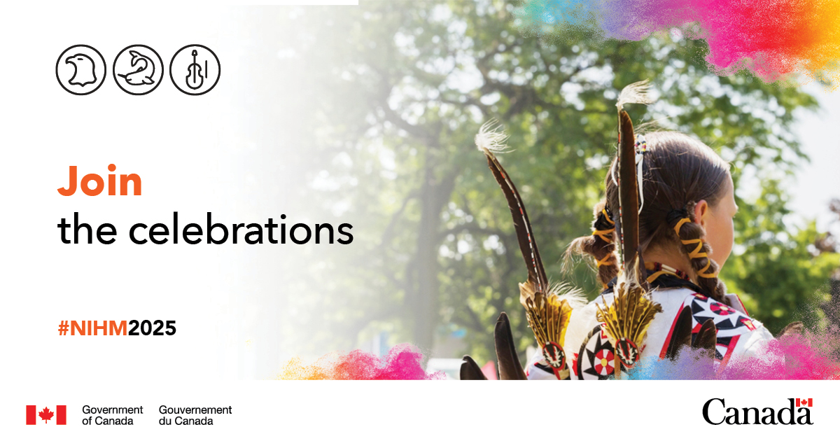 GovCanNorth's tweet image. Find National Indigenous Peoples Day events near you and participate in this year’s festivities. 🎉
Join the celebrations on June 21: canada.ca/en/canadian-he…
#NIPD2025
#NIHM2025
