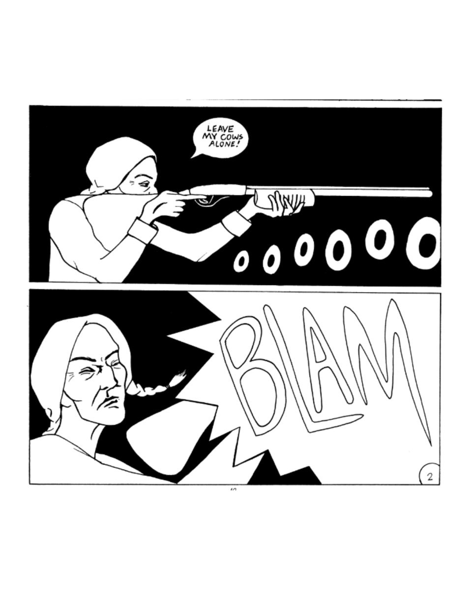 fantagraphics's tweet photo. Out 8/6, Roy #1 is a brand-new comic from @BetomessGilbert and @astronatalia--here's a sneak peek at Natalia's surreal story about a strange encounter! https://t.co/hg42Bypb0J https://t.co/uzb9o7EzZ0