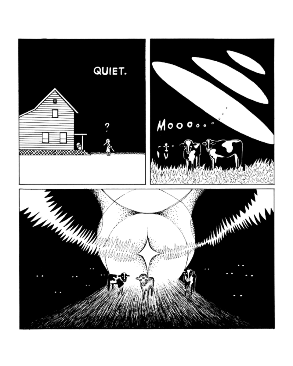 fantagraphics's tweet photo. Out 8/6, Roy #1 is a brand-new comic from @BetomessGilbert and @astronatalia--here's a sneak peek at Natalia's surreal story about a strange encounter! https://t.co/hg42Bypb0J https://t.co/uzb9o7EzZ0