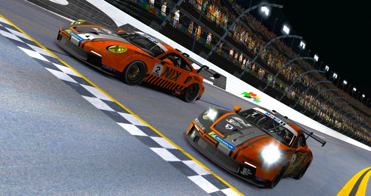 🏁TEST DAY🏁

Hoy ha tocado entrenar la carrera larga, pero he tenido algo de ayuda. Gracias <a href="/diegocayon99/">Diego Cayón (Sangalli eres mi padre)</a>  por los stints en Daytona!

Nos ha quedado un fotón que hay que compartir sí o sí, a parte de divertido, Daytona es super bonito de noche!