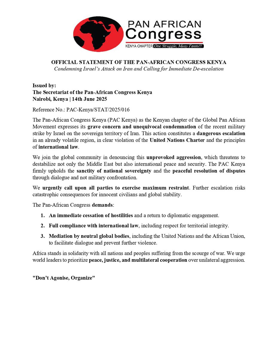 Pan African Congress Kenya tweet media
