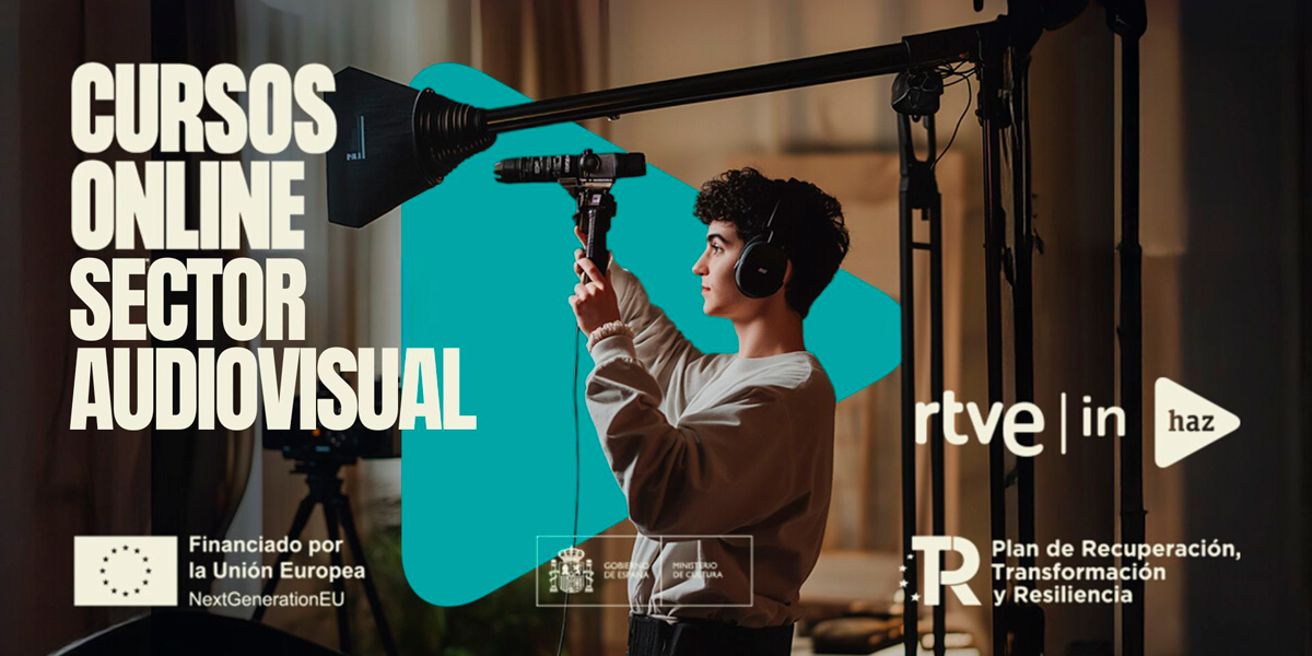 empleo_SEPE's tweet photo. 📽️ ¿Quieres trabajar en el sector audiovisual?

El SEPE y @RTVEin, a través del #ProyectoHaz, te ofrecen formación online gratuita y con acreditación oficial en producción y medios, imagen, sonido, negocio audiovisual o IA.

📽️ Más información 👉 https://t.co/GDP7I3hUlg https://t.co/2ggwRlERFb