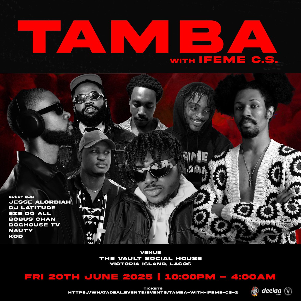 The journey continues at #TAMBA 

FRIDAY JUNE 20, 2025🎯

whatadeal.events/events/tamba-w…

<a href="/jessealordiah/">jesse alordiah 44DB</a> <a href="/BOBUSS_/">Sensei</a> <a href="/ezedoall/">🤴🏽</a> <a href="/DJLatitude12/">Adam Guerin 🧢</a> <a href="/Tamba_Ent/">Tamba Entertainment</a> <a href="/MelvinOrji/">Melvin Orji</a> <a href="/Doghouse_TV/">Doghouse Networks</a> <a href="/kod/">Kevin O'Donnell</a>