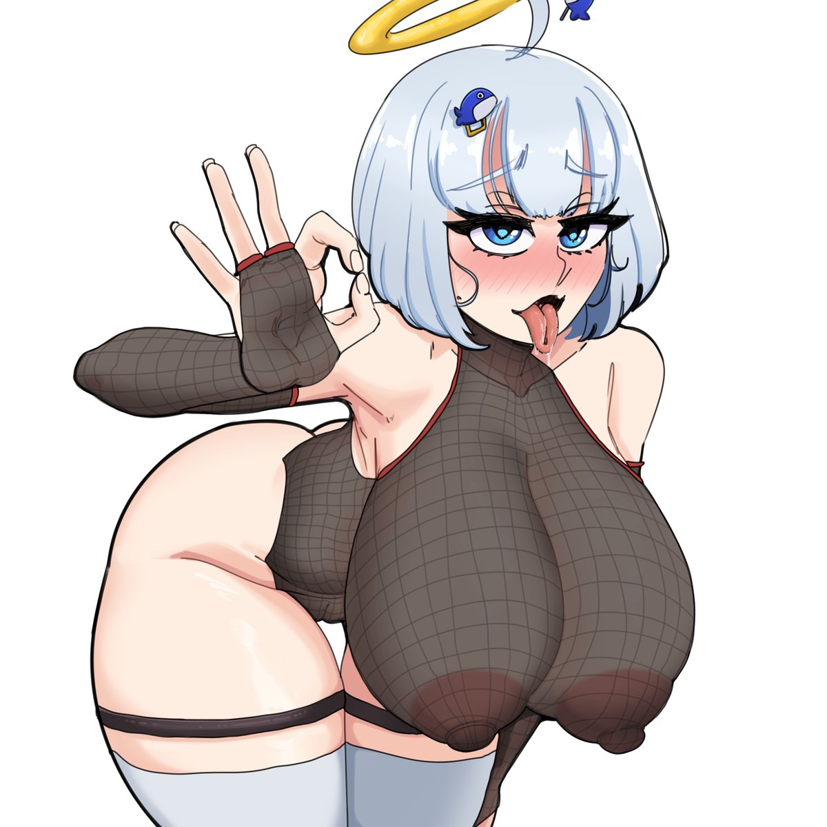 SnunyaIt's tweet photo. #龍涎にこみ Nikomi is giving us all a sign. Artist: @darian_arts https://t.co/2u0jcRWbXi