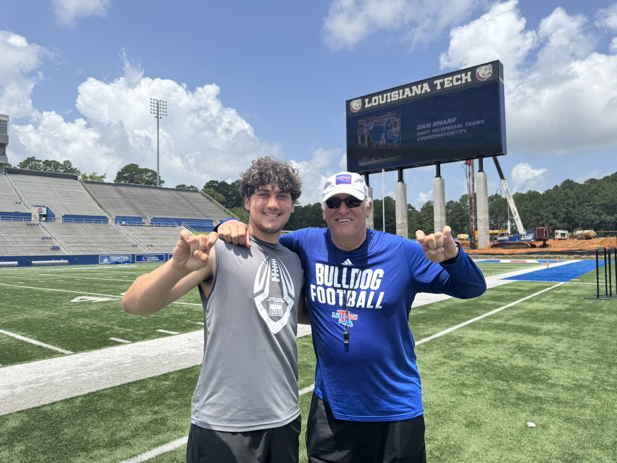 Sam Boozer (@samboozer08) on Twitter photo Thank you <a href="/LaTechSharp/">Dan Sharp</a> and <a href="/coach_jaygaff/">Jay Gafford</a> for hosting a great camp! I made the snapping finals. Preformed very well, look forward for what is to come. Excited to be back for a game this fall.
<a href="/CoachJBland/">John Bland</a> <a href="/Rockets_FB/">Catholic Rockets Football</a> <a href="/CoachCochran91/">Richard Cochran</a> <a href="/ARPrepSports/">Arkansas Prep Sports</a> <a href="/JacksonVillaume/">Jackson Villaume 5⭐️ LS</a> <a href="/tctabler/">PrepRedZoneTom Tabler</a> Thank you <a href="/LaTechSharp/">Dan Sharp</a> and <a href="/coach_jaygaff/">Jay Gafford</a> for hosting a great camp! I made the snapping finals. Preformed very well, look forward for what is to come. Excited to be back for a game this fall.
<a href="/CoachJBland/">John Bland</a> <a href="/Rockets_FB/">Catholic Rockets Football</a> <a href="/CoachCochran91/">Richard Cochran</a> <a href="/ARPrepSports/">Arkansas Prep Sports</a> <a href="/JacksonVillaume/">Jackson Villaume 5⭐️ LS</a> <a href="/tctabler/">PrepRedZoneTom Tabler</a>