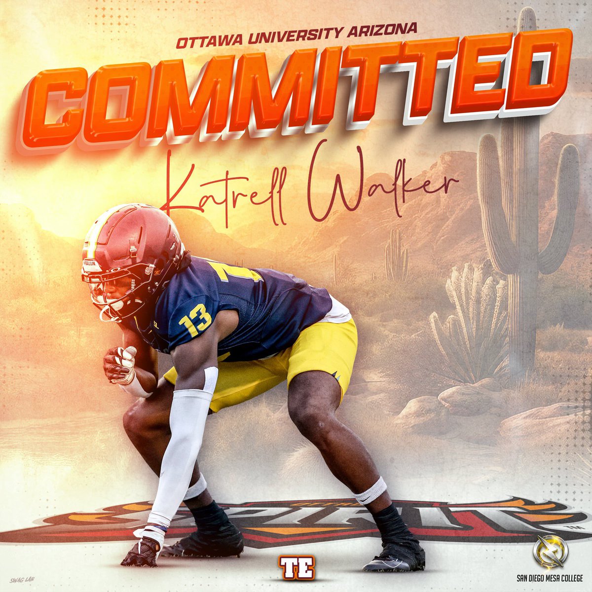 Congratulations to Olympian TE <a href="/trellcinco/">Katrell Walker</a> on his COMMITMENT to  <a href="/OUAZFootball/">OUAZ Football</a> 
#NextLevelOlympian 
<a href="/BallCoachGW/">Gary Watkins Jr</a> <a href="/fearthemecca/">Mira Mesa Marauders Football</a> <a href="/EC_Preps_SD/">EC Preps</a> <a href="/Daygofootball/">San Diego Football</a> <a href="/sdfootball/">Ray from SDFN</a> <a href="/CoachK_Parker/">Coach Parker</a> <a href="/CoachChevSD/">Coach Chevalier</a> 
📸 <a href="/Nicole2Noel/">Nicole Noel Photography LLC</a>  💻 <a href="/SwagLabGD/">Dan Ruiz - Swag Lab - Graphic Design</a>