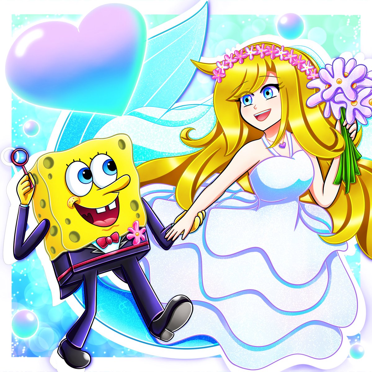 🫧💖🧽 SpongeBob SquarePants &amp; Emmy🧽💕🫧 

Hello, This is my entry to the DTIYS for 🎨Draw This In Your Style Contest!🎨 by <a href="/MermaidNerin/">🐚🫧Mҽɾɱαιԃ Nҽɾιɳ🫧🐚</a> ! 💖>w<💕

Congratulations To The 2K &amp; To EmmyBob Both!!!🧽💖>w<💍✨ &amp; I Hope You Enjoy This Doodle!!!💕
#dtiys #emmybobdtiys