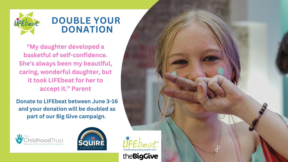 A huge thank you for all of the generous donations to our Summer Camp match-funded campaign so far.

Double your donation this week to support more young people!

#youngpeople #creativity #community #mentalhealth #wellbeing