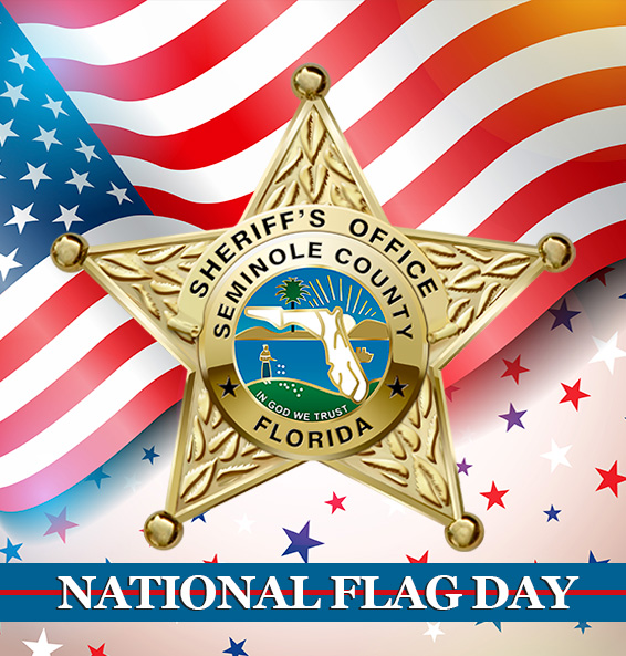 Happy Flag Day from the Seminole County Sheriff's Office! Flag Day is celebrated every year on June 14th to honor the adoption of the United States flag. It is a day for all Americans to celebrate and show respect for our flag.  #flagday🇺🇸