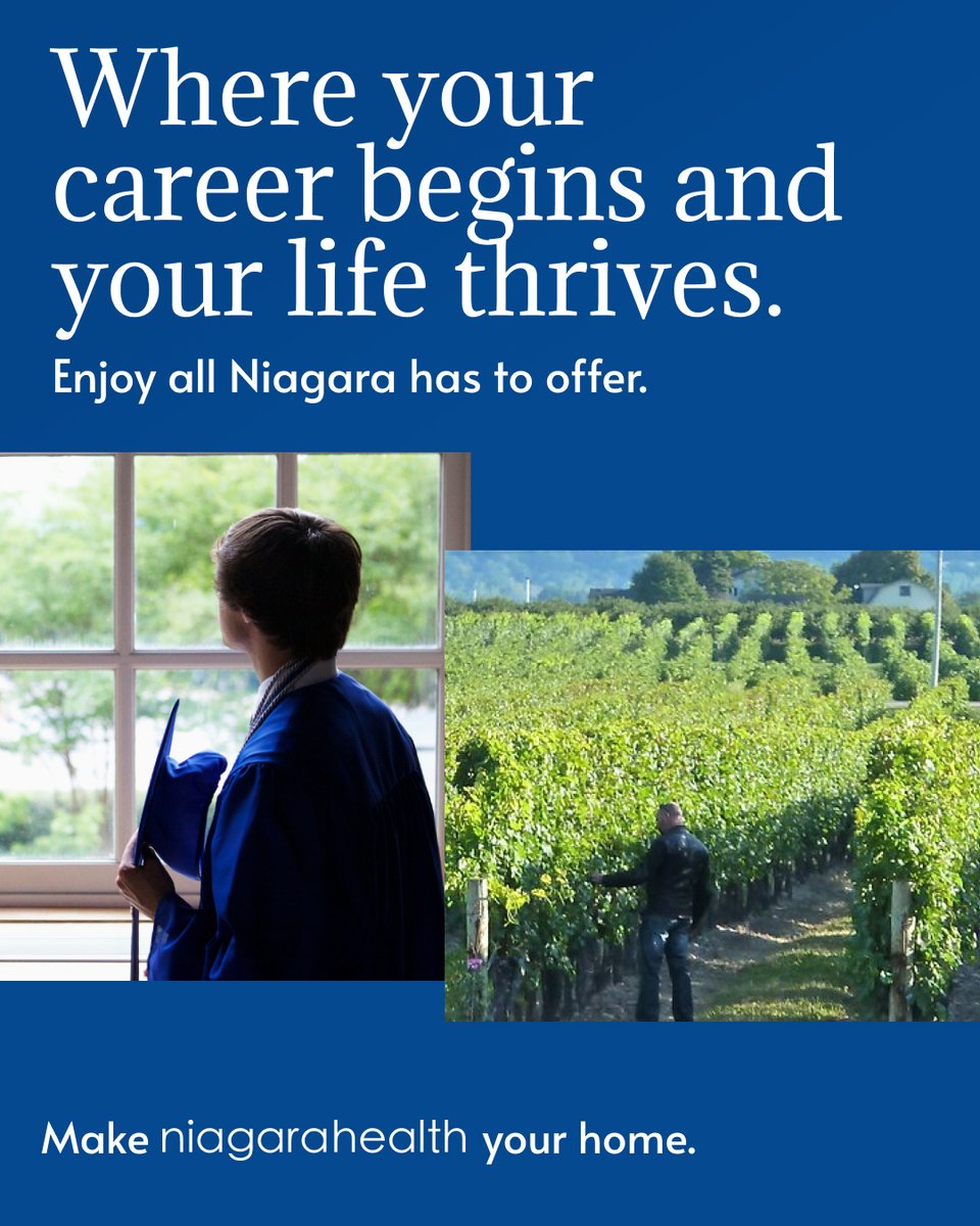 Join a team that invests in your future. 🎓

With mentorship, modern facilities, and real opportunities to grow, #NiagaraHealth is the perfect place to launch your medical career.

Apply today: ow.ly/qTlE50VYTl4

#MedicalResidents #NewGradPhysicians #NiagaraCareers