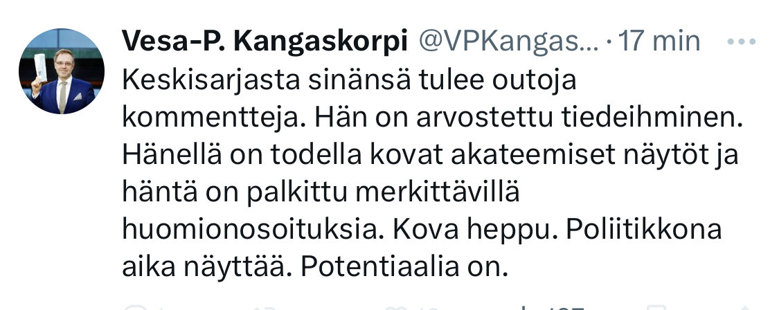 Kun olet 100% persu-uskovainen….voi jestas…jätän tämän nyt tähän…