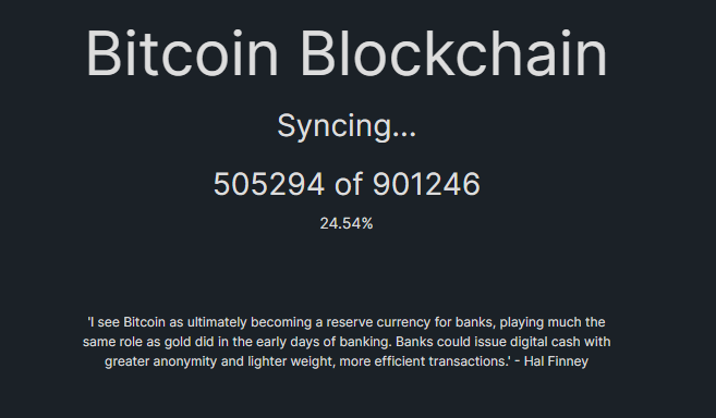 De novo essa novela, btc é bom d+, mas roda node é para os fortes, trocando hd kkkk