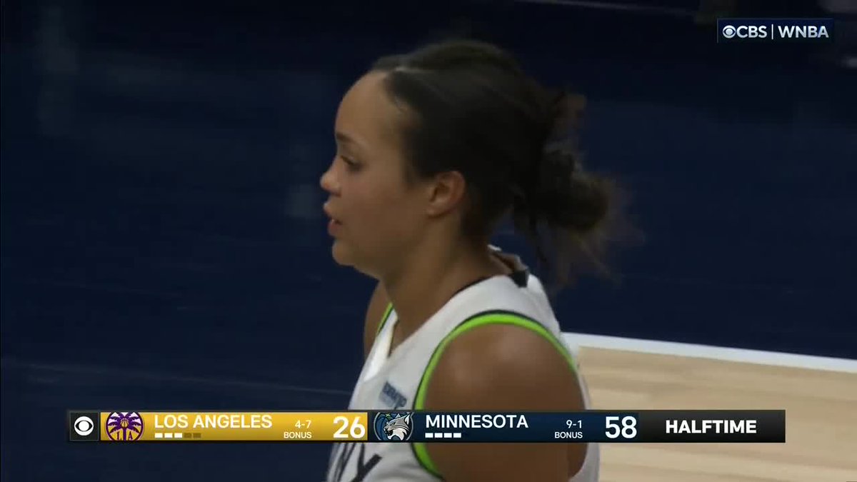 In the first half

Napheesa Collier: 26 points
Los Angeles Sparks: 26 points