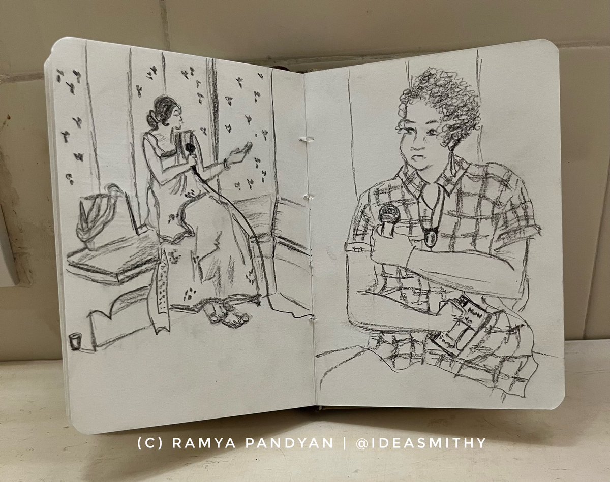 ideasmithy's tweet photo. Drawing today.
I’m not taking personal requests. I’m not inviting art criticism. I draw because it’s fun and it’s a healthy way for me to navigate crowded, public spaces. It does not need to be anything else.
#Ideart https://t.co/Fmr75AbQz0