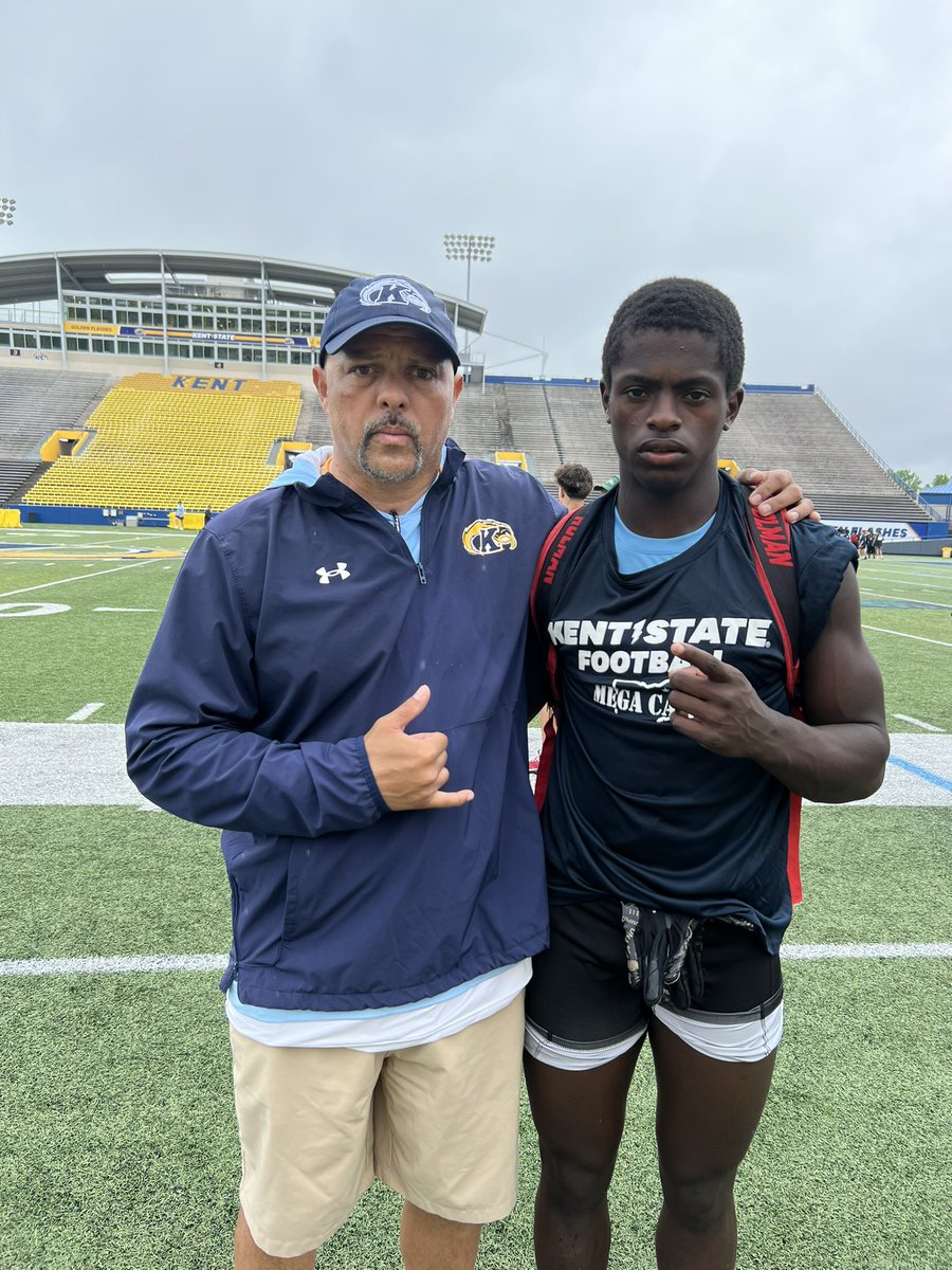 CedricHolman_'s tweet image. Had a fantastic time at the Kent State mega camp! Had two interceptions, PBUs and ran a 4.5 forty! Looking forward to continually building the relationship with @CoachCherokee @CoachKMorgs and staff. @HDarbyFootball