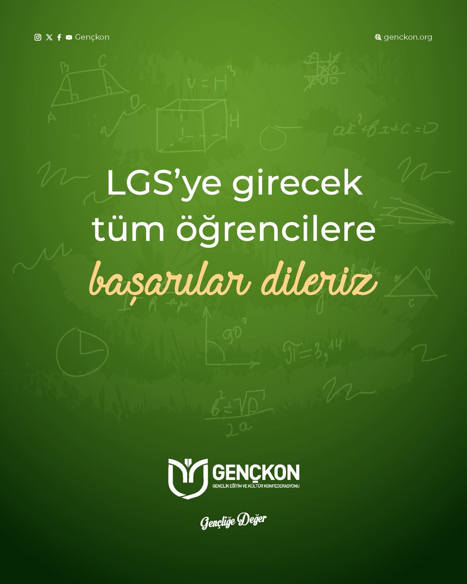 LGS'ye girecek tüm öğrencilere başarılar dileriz 🎯
