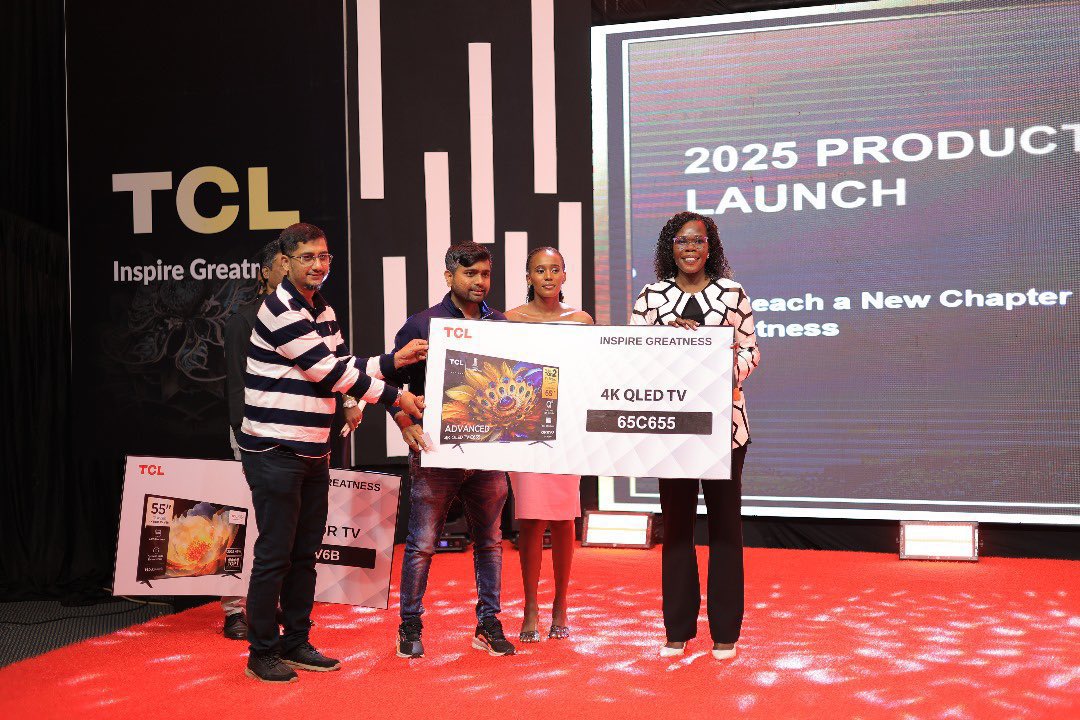 EddiePages's tweet photo. Big wins at the #TCLLaunchUganda.
Lucky guests didn’t just witness the future of tech, they took it home.
Brand new TCL TVs found new owners.
#GoBigWithTCL https://t.co/QLUHMMKXRx