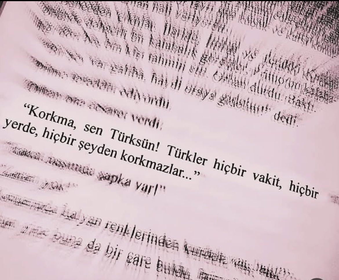 “Korkma, sen TÜRK’sün”!