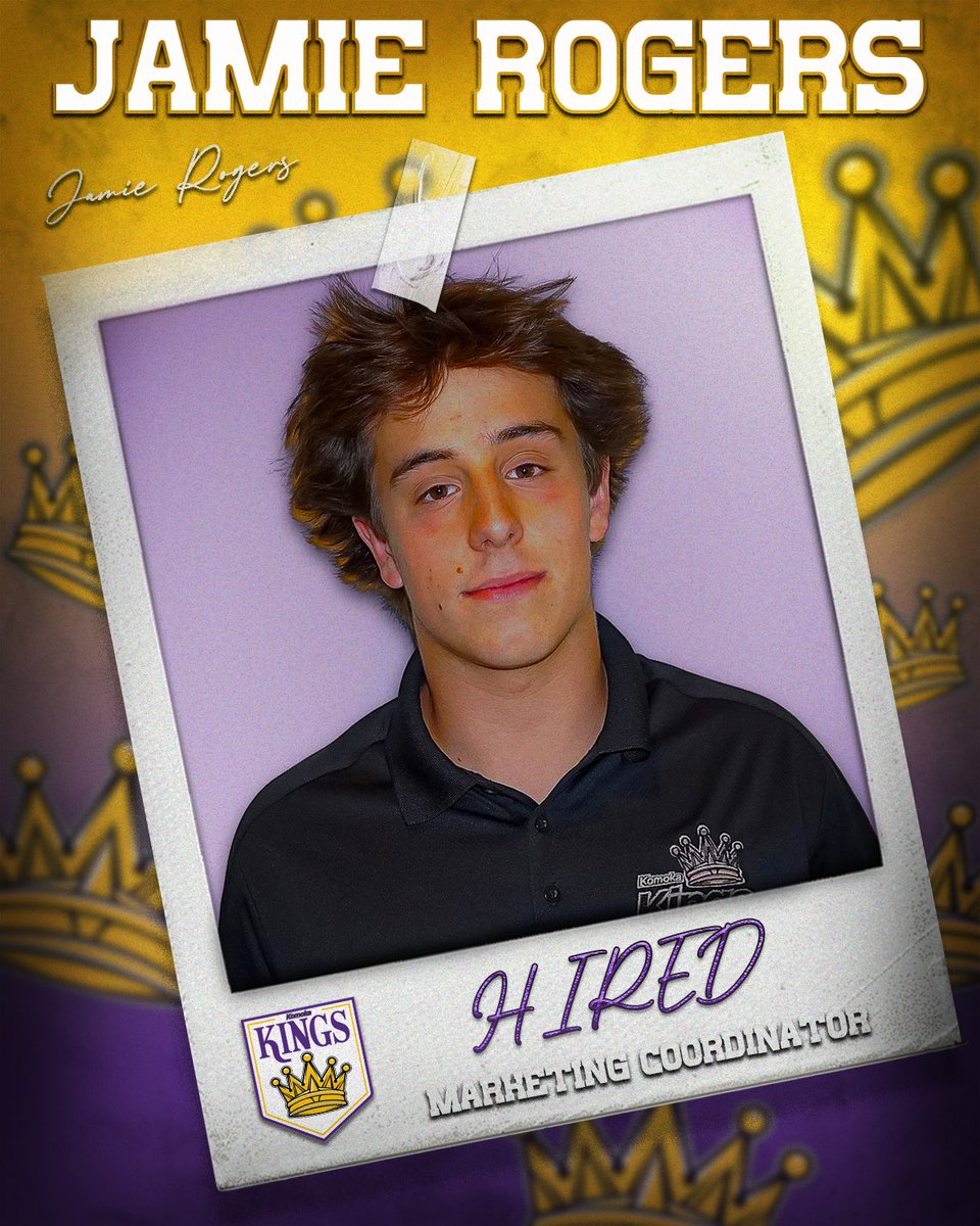 We’re thrilled to announce that Jamie Rogers has joined our staff as our Marketing Coordinator!

Jamie, who is a native of Middlesex Centre, will handle all aspects of marketing, sponsorship, and partnerships for the Komoka Kings!

Welcome, Jamie!

MORE: kings.gojhl.hockeytech.com/jamie-rogers-n…