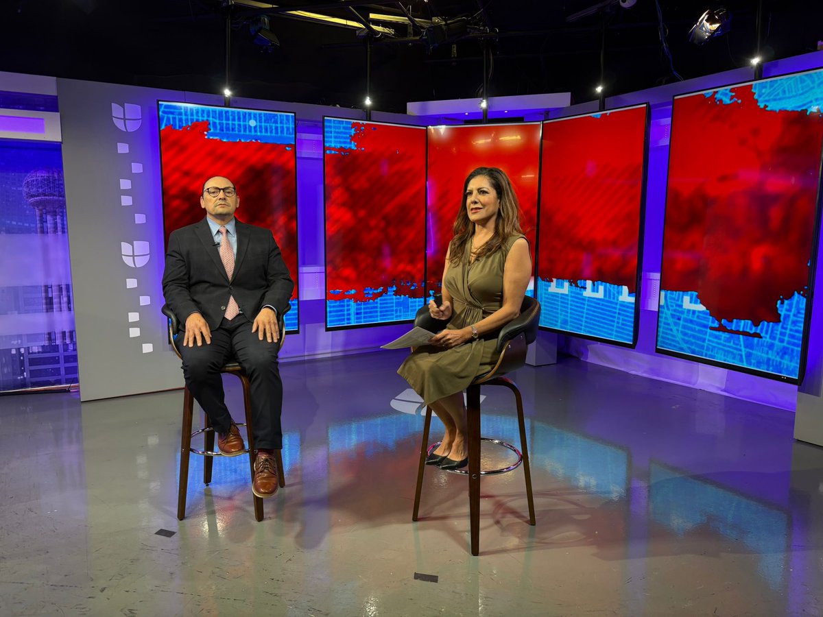 Agradezco el espacio 📺 para conversar 🎤 con <a href="/AnaMaVargasTV/">ANA MARIA VARGAS</a> en <a href="/Univision23DFW/">Noticias23DFW</a> sobre el orgullo binacional, la necesidad de expresarse pacíficamente y las enormes contribuciones de nuestra comunidad en el norte de Texas!!