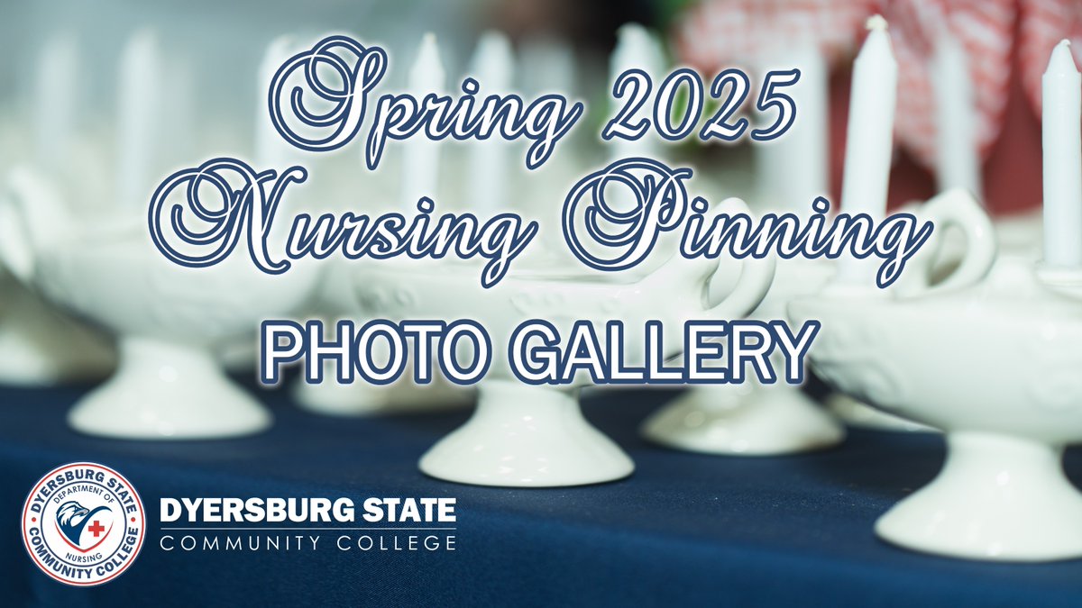 Congratulations to the Spring Class of 2025! 🎓👩‍⚕️👨‍🔬

Visit dscc.edu/dyersburg-stat… to read more about the 2025 Spring Nursing Pinning.

To access the photo gallery, visit jakefountain.pic-time.com/-dsccstudentph…, and select the tab labeled Nursing Pinning 2025.